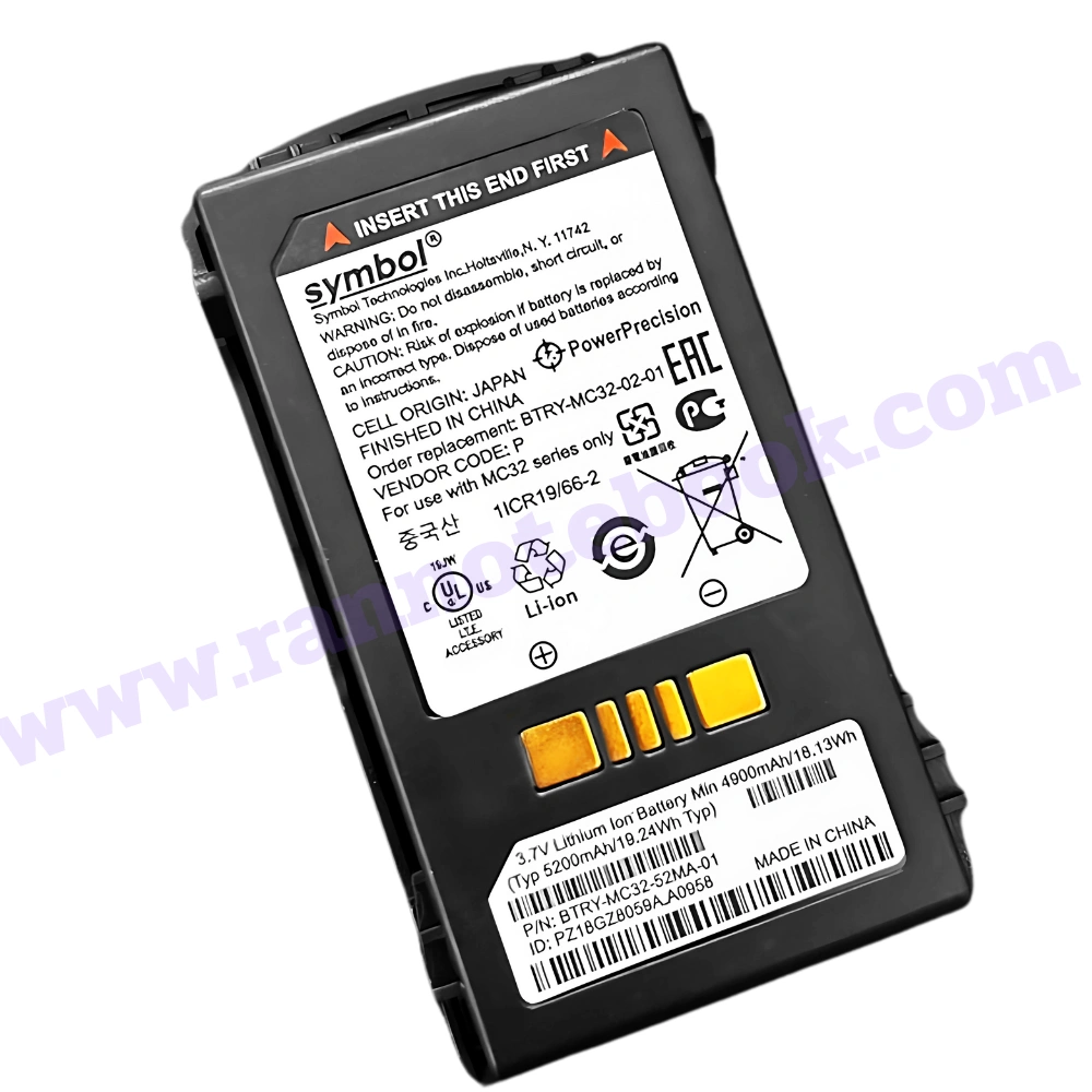 MC32N0 แบตเตอรี่ เครื่องยิงบาร์โค้ด Symbol BTRY-MC32-02-01