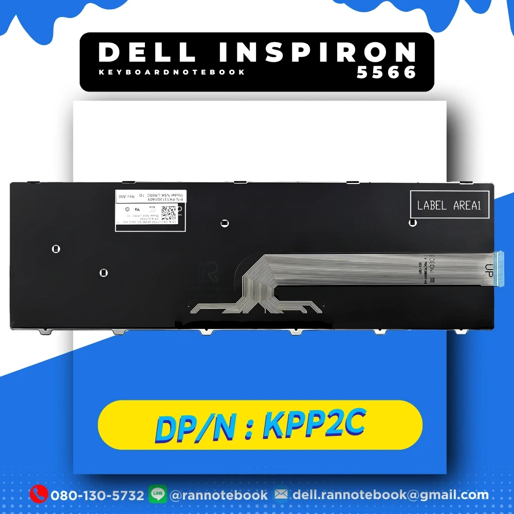 Keyboard โน๊ตบุ๊ค Dell Inspiron 5566 แท้ศูนย์ประกัน Dell