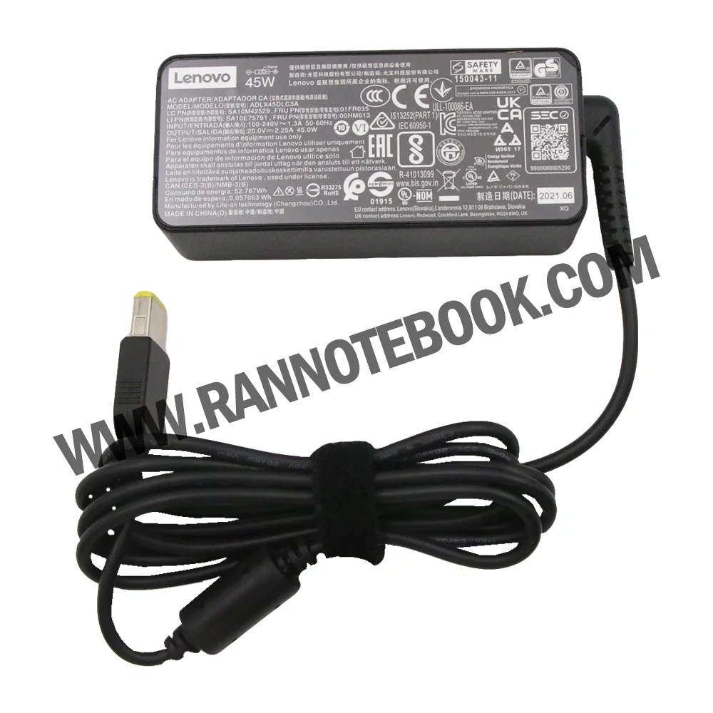สายชาร์จโน๊ตบุ๊ค Lenovo E460 ThinkPad 45W 3P คุ้มค่า รับประกันสินค้า