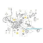 PORSCHE Cayenne บู๊ชหิ้วเฟืองขับหน้า และ หลัง / FEBEST บู้ทหิ้วเฟืองขับหน้า Front axle differential, 95533233700, 95534933700