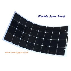 แผงโซล่าเซลล์ ชนิด Mono-Crystalline ขนาด 180W แบบโค้งงอได้ Flexible Solar Panel