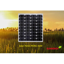 แผงโซล่าเซลล์โมโน 60 วัตต์