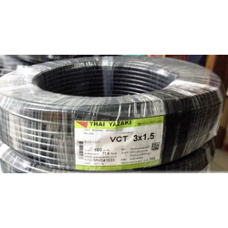 Cable & Connector (สายไฟ) แบบ VCT 3C x 1.5mm2.