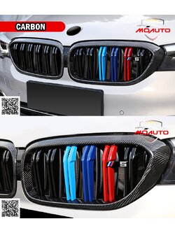 กระจังหน้าคาร์บอนแท้ ซี่คู่ 3สี ทรง M5 BMW G30