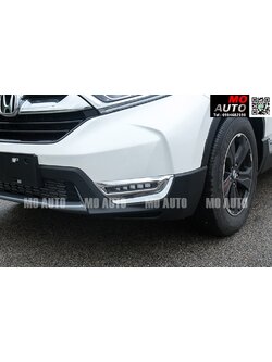 ครอบไฟตัดหมอกโครเมียม เครื่องเบนซิน CR-V G5
