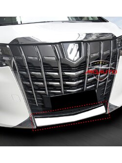 ครอบกระจังหน้าล่างสแตนเลท รุ่น Hybrid ALPHARD 30 MC