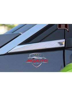 คิ้วสแตนเลทมุมขอบหน้าหน้า PEUGEOT 3008 5008