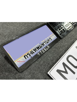 กรอบป้ายทะเบียน Carbon แท้ Tesla Model Y / 3