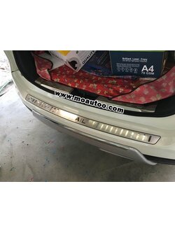 เพลทกันรอยท้ายรถภายนอกสแตนเลท