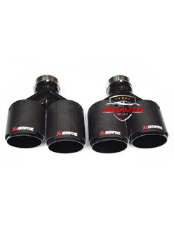 ปลายท่อกลมดำล้วน Akrapovic Carbon BMW G30