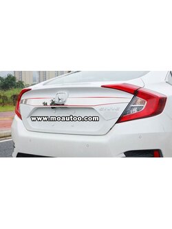 คิ้วฝากระโปรงท้ายเหนือป้ายทะเบียนสแตนเลท CIVIC FC