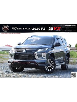 สเกิร์ตรอบคัน PAJERO SPORT 2020 ทรง FJ-20 V2
