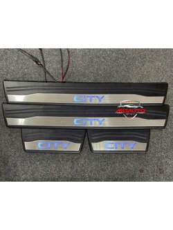 สคับเพลท LED สีน้ำเงิน NEW CITY 2020-2022