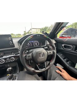 พวงมาลัย LED คาร์บอนแท้ CIVIC FE