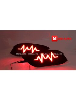 ไฟกันชนหลัง ทรงสายฟ้า V1 CIVIC FC 2016-2021