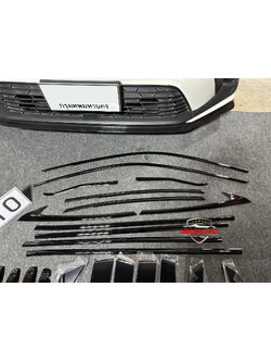 ขอบหน้าต่างดำเงาเปียโนแบล็ค 14 ชิ้น CIVIC FE