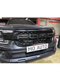 กระจังหน้าดำพร้อมไฟแต่ง LED FORD EVEREST 2023 NEW GEN