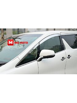 คิ้วกันสาดประตูคู่หน้า โครเมียม ALPHARD / VELLFIRE MC