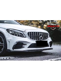 ลิ้นหน้าเพียวคาร์บอนแท้สำหรับ C Coupe W205 AMG 2019-2022 ( Facelift )