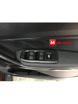 ครอบแผงสวิตกระจก ข้างประตู CARBON