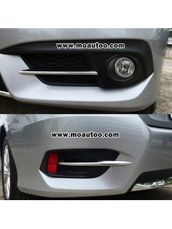 คิ้วฝาครอบไฟตัดหมอกโครเมียมหน้า หลัง CIVIC FC