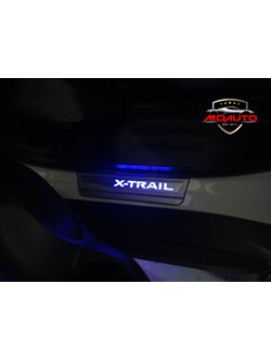 สคัลเพลท LED สีน้ำเงิน Nissan X-Trail