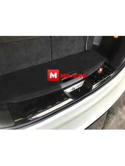 เพลทกันรอยท้ายรถภายใน ดำเงา แบบเต็ม