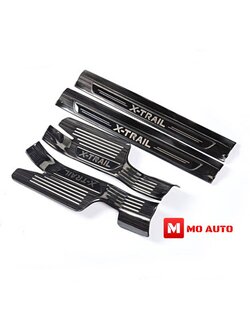 สคับเพลทกันรอยสแตนเลทภายในดำเงา แบบเต็ม X-TRAIL