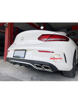 Diffuser ทรง C63 Coupe AMG พร้อมปลายท่อ C200 C250 Coupe W205