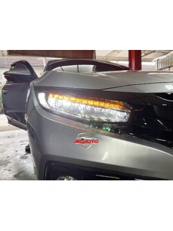 โคมไฟหน้า LED RS งานเทียบ OEM CIVIC FC 2016-2021