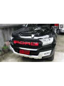 กระจังหน้า ทรง RAPTOR V.3 สีแดงEVEREST