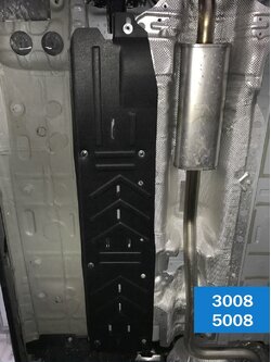 แผ่นปิดป้องกันสายน้ำมันสายเบรคใต้ตัวรถ PEUGEOT 3008 5008