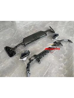 DIFFUSER ท้ายททรง M340i + ปลายท่อใบไม้คู่ BMW G20 LCI