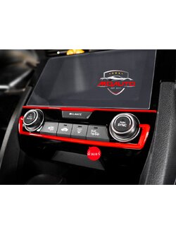 คิ้วคอนโซลแอร์ Type-R แดง CIVIC FC/FK 2016-2018