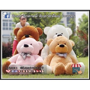 ตุ๊กตาหมี โบว์สก๊อต 1.6เมตร รุ่นติดTOP3