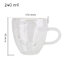 แก้วน้ำสองชั้น ทรงหัวใจ Double wall cup แก้วชาร้อน แก้วกาแฟ