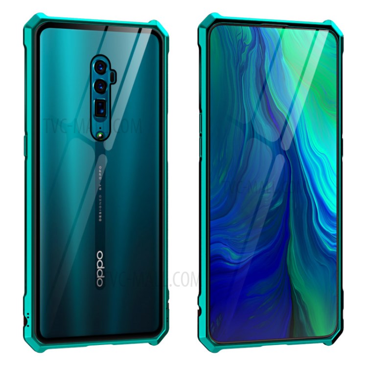 Case OPPO Reno 10x Zoom # พรีออเดอร์ * กรอบโลหะ + กระจกด้านหลังวัสดุคุณภาพสูงเพื่อการป้องกันที่เชื่อถือได้ *