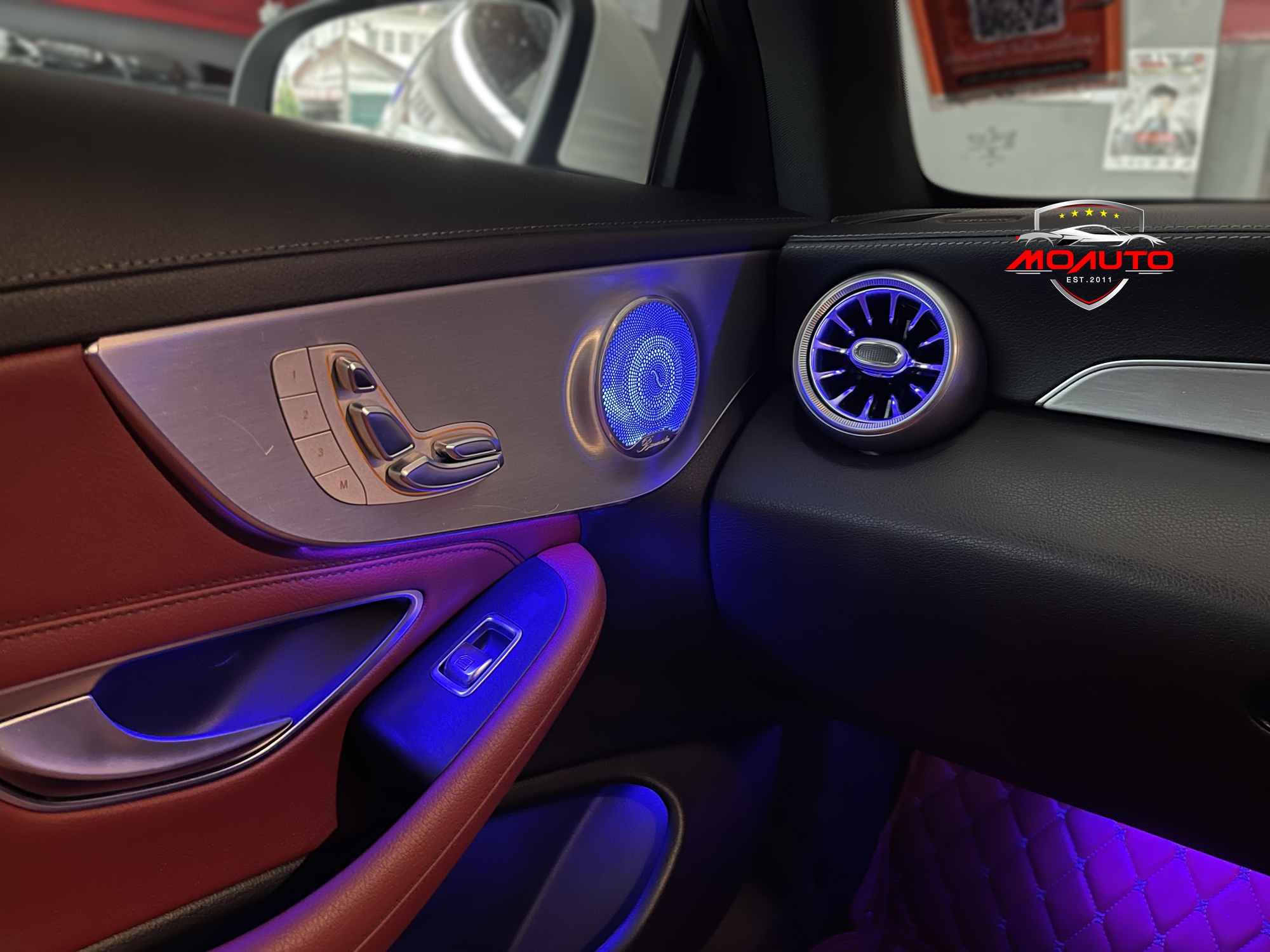 ฝาครอบลำโพงแผงข้างประตู AMBIENT LIGHT - C200 C250 W205