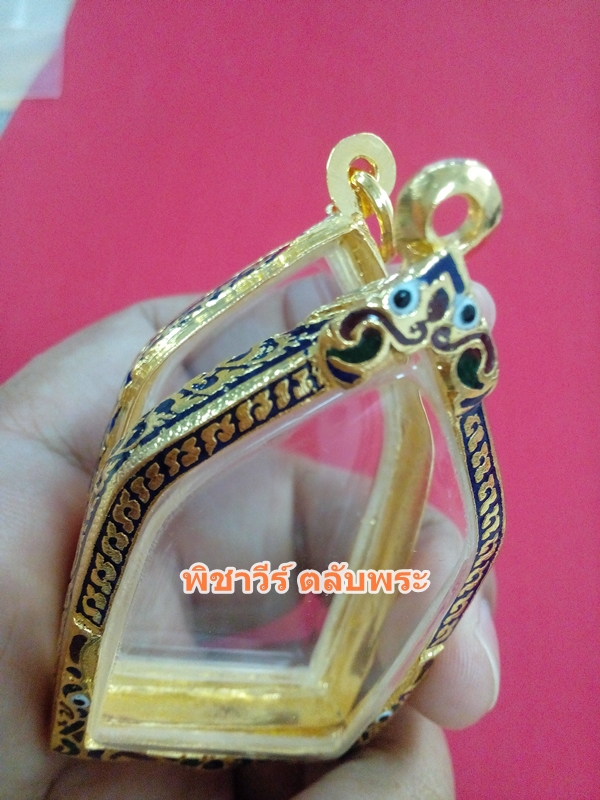 ตลับเงินลงยาชุบไมครอนใส่ขุนแผนบ้านกร่าง