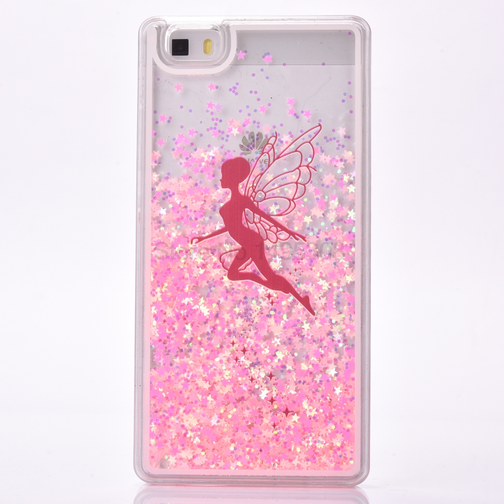 Case Huawei P8 Lite / Pre-order * เคส ซอฟท์Silicon อัลตร้าบาง+ G Litterเหลวดาวตกทรายเลื่อมใส *