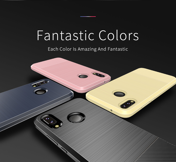 Case Huawei P20 Lite / Nova 3e / Pre-order * DUX DUCIS Mojo เคสคาร์บอนไฟเบอร์พื้นผิวขัด TPU *