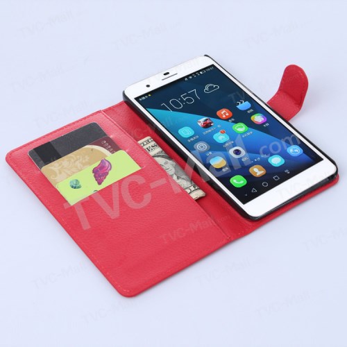 Case Huawei Honor 6 Plus / Pre-order * เคสหนัง PU พื้นผิวเมล็ดลิ้นจี่ ทนทาน *