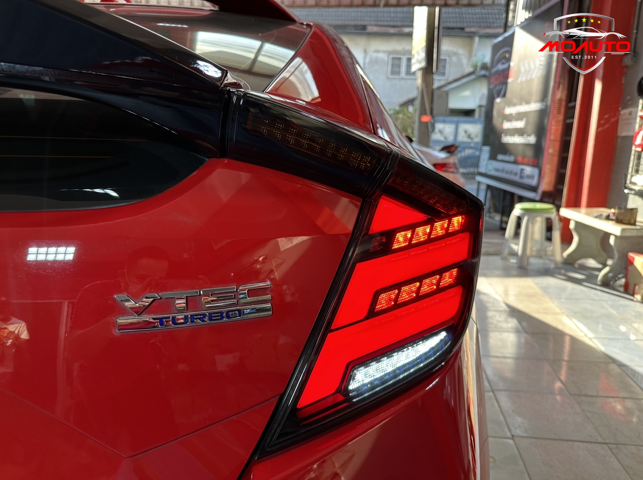 ไฟท้าย LED CIVIC FK ทรง Mugen Style V2