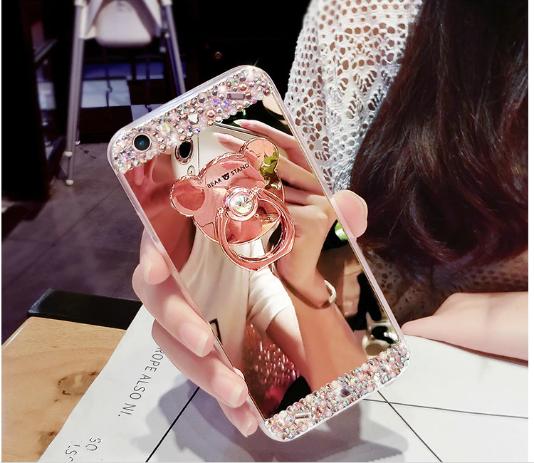 Case Huawei Nova 3 / Pre-Order * เคสซิลิโคนหรูหราใหม่ + ขาตั้งแหวน กระจก Tpu *