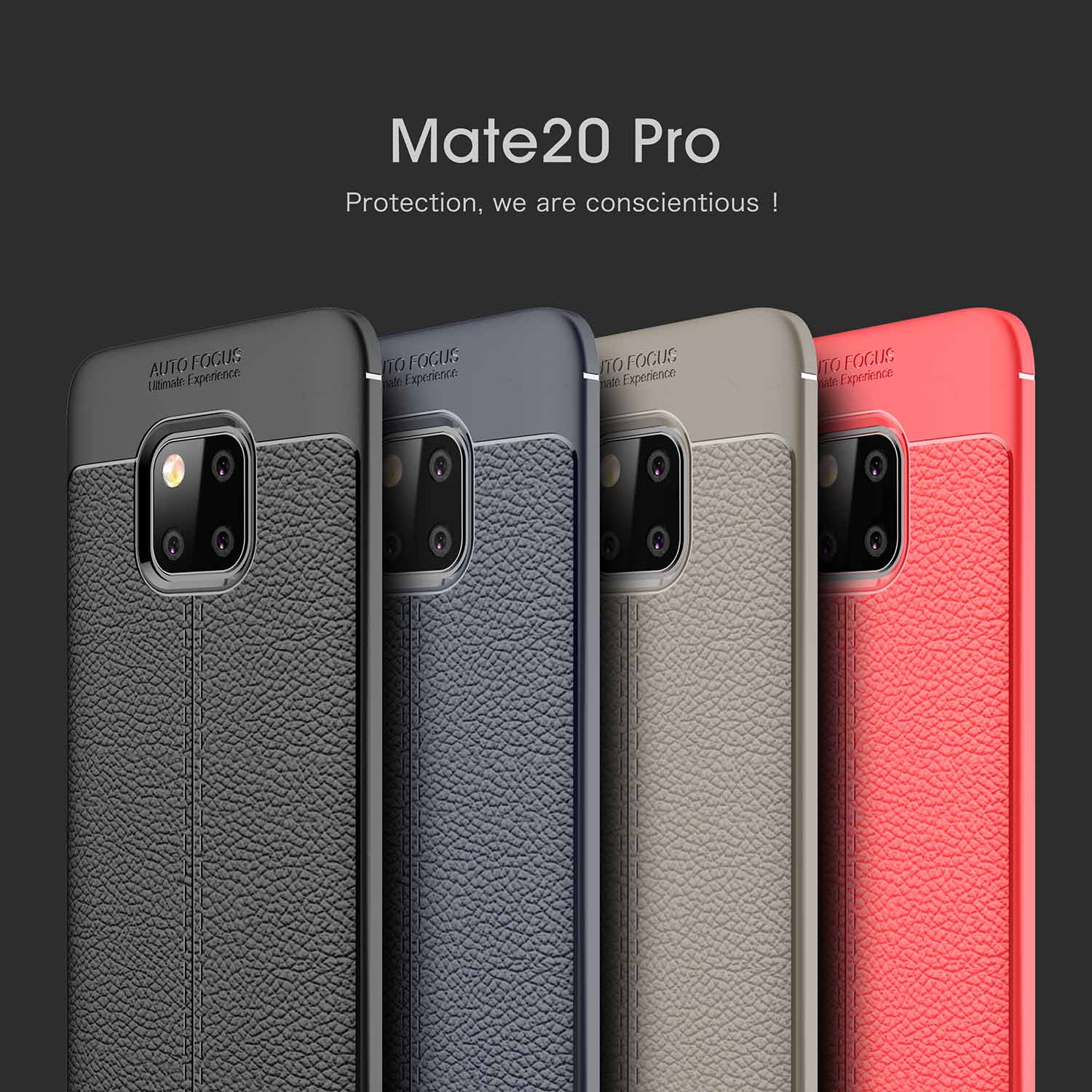 Case Huawei Mate 20 Pro / Pre-Order * เคสกันกระแทก TPU เนื้อลิ้นจี่ *