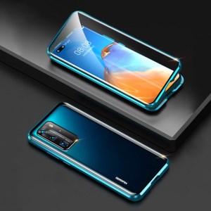 Case Huawei P40 Pro / Pre-order * กระจกเทมเปอร์สองด้านกันกระแทก Magnetic Attraction เคสพร้อมฝาปิดเลนส์กล้อง *