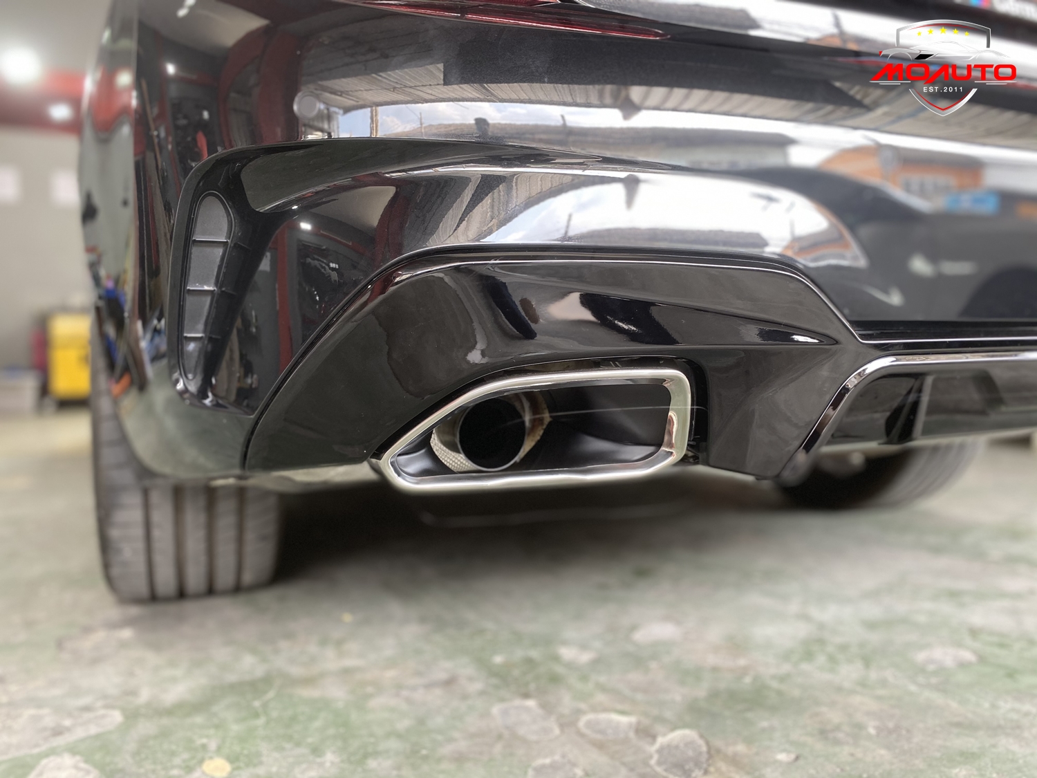 DIFFUSER ท้ายททรง M340i + ปลายท่อใบไม้คู่ BMW G20