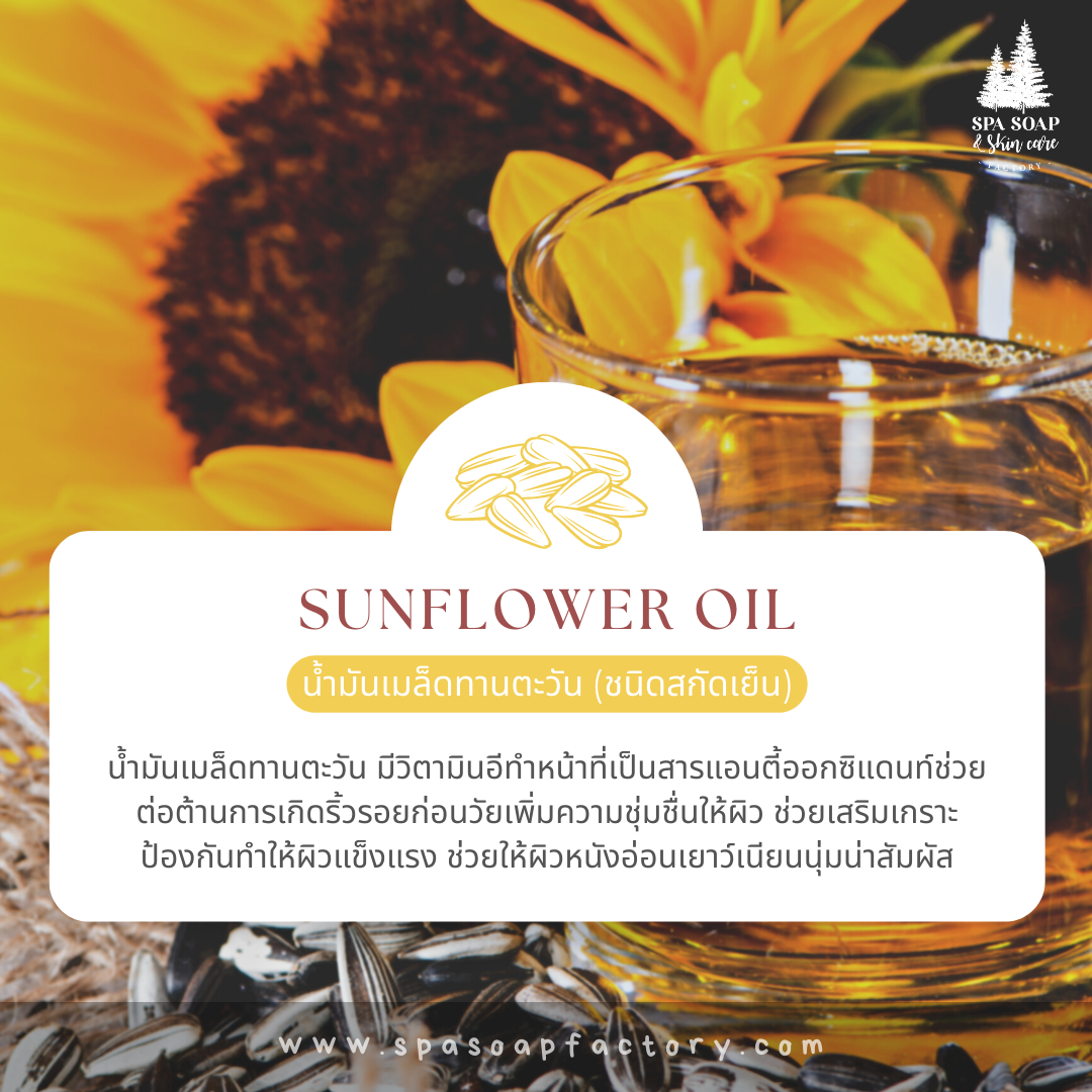 Sunflower seed oil รวมน้ำมันบำรุงผิวบอดี้ออยล์! กู้ผิวนุ่มชุ่มชื้น ไม่เหนียวเหนอะหนะ