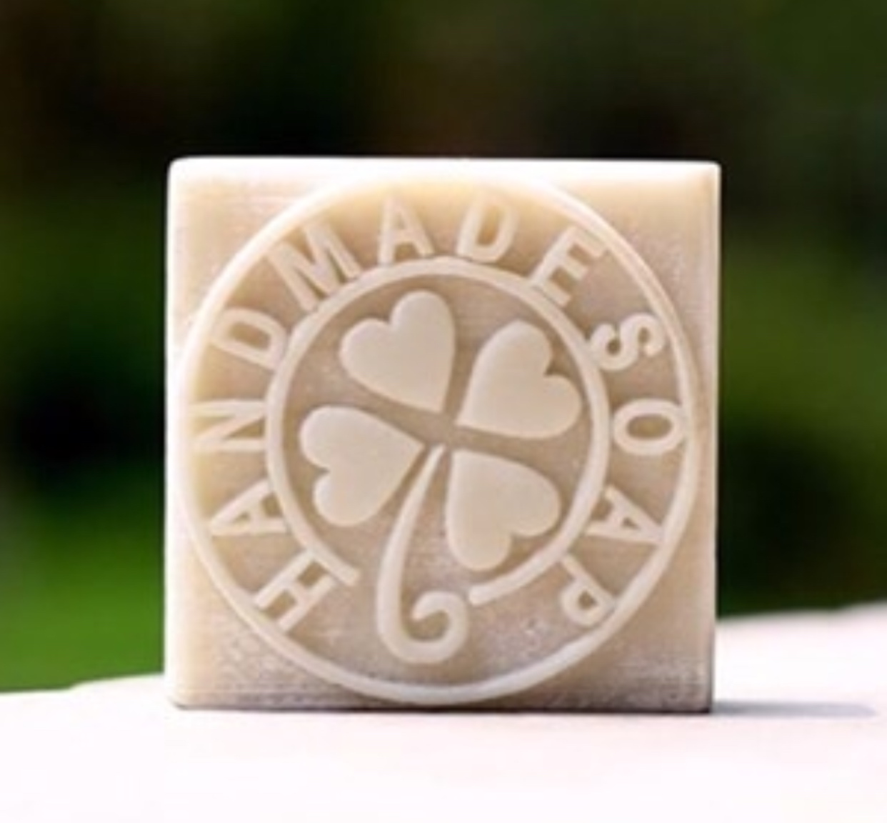 แสตมป์สบู่ใบClover NARURAL HANDMADE SOAP