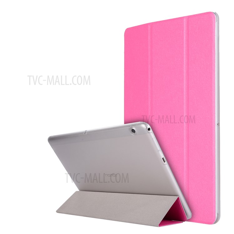 Case Huawei MediaPad T3 10 / Pre-order * เคสเนื้อผ้าไหม PU ด้านหน้า + โปร่งด้านหลัง PC *